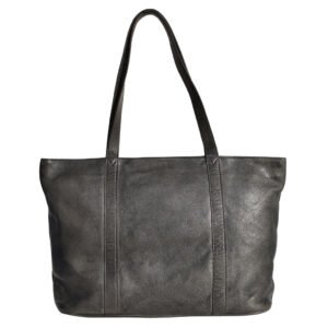 Black Leather Tote Bag