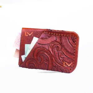 Western Carved Leather Money Clips