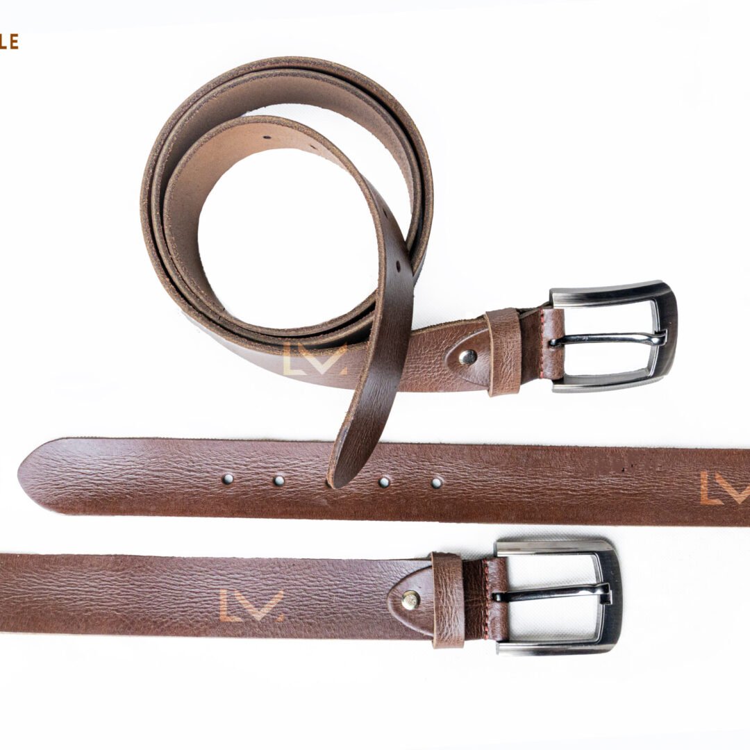 Leather Belt Crunch Brown