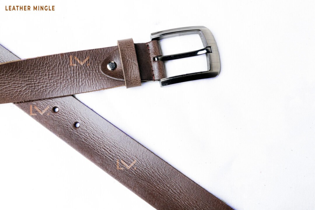 Crunch Brown Leather Belt