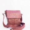 Tan Leather Pouch Bag With A Sleek Design, Perfect For Daily Use