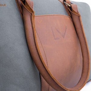 Premium Leather Travel Duffle Bag With Spacious Interior And Elegant Design