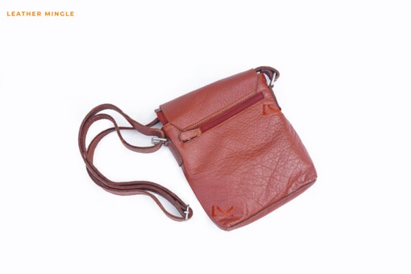 Brown Unisex Crossbody Bag Made Of Durable Material With Adjustable Strap