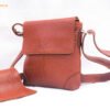 Brown Unisex Crossbody Bag Made Of Durable Material With Adjustable Strap