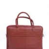 Unisex Copper Rust Leather Business Laptop Bag - Leather Mingle