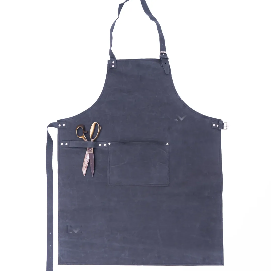 Blue Leather Apron- Leather Mingle