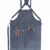 Dark Blue Leather Apron- Leather Mingle