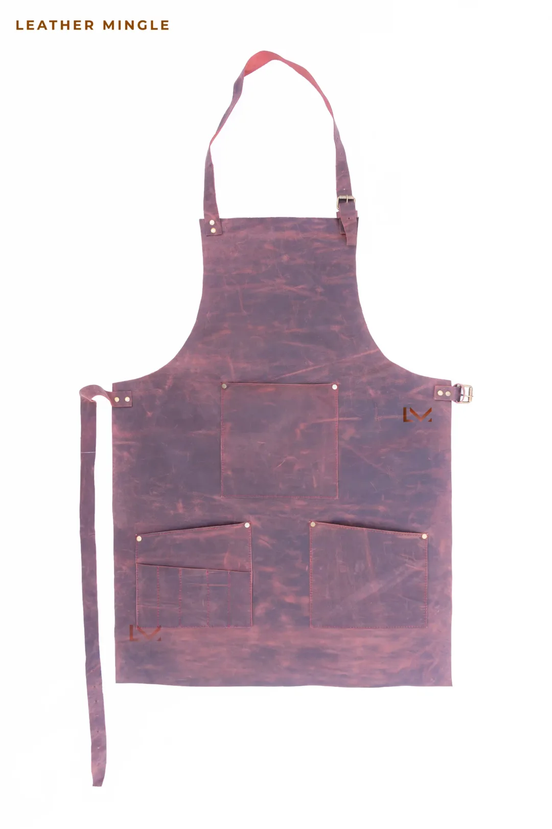 Rusty Leather Apron- Leather Mingle