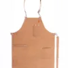 Classic Brown Leather Apron- Leather Mingle