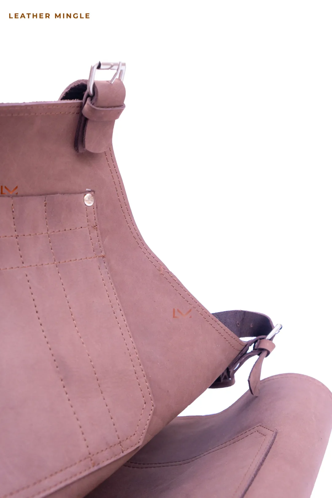 Brown Leather Apron- Leather Mingle