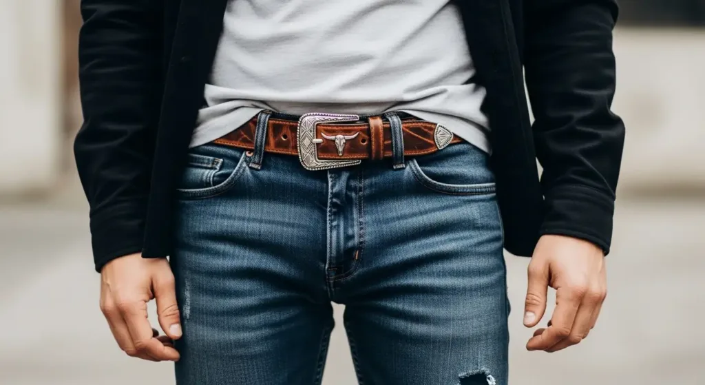 Men Style Cowboy Belts for a Modern Look
