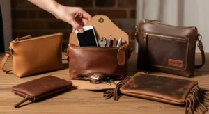 Right Leather Pouch Bag for Daily Essentials