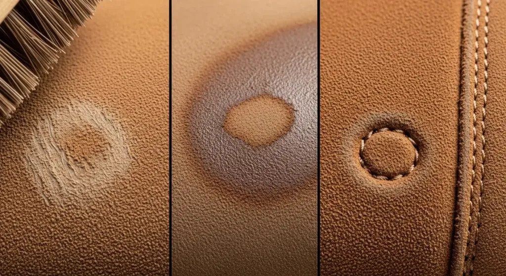 Wrong Cleaning Tools on Nubuck - Leather Mingle