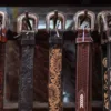 Western Tooled Leather Belt Guide - Leather Mingle